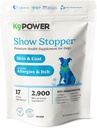 K9 Power Show Stopper for Dogs 1lb – bosts Coat Shine – 促进健康皮肤色素 - 加强免疫系统 - 加强消化健康