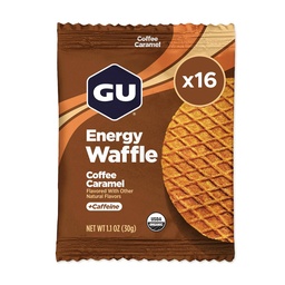 GU 能源 Stroopwafel 焦糖咖啡运动营养瓦夫尔,咖啡因在内,以及Kosher乳制品,《为任何工作提供能源》,16 Counter