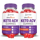 合理实验室 (2 Pack Ultra Quick Keto ACV 高级公式 1000MG 苹果苹果苹果苹果醋 配以石榴甜菜汁粉 B12 Vegan Non GMO 120 Gummys 配以