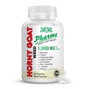 PHARMS Hornygoatweed for Men and Women (1,000毫克) - 能量和Stamina Capsules with Maca Root, Tribulus, Tongkat Ali, Saw Palmetto & Ginseng - 雌性与雄性性能增强补充 - 60 Capsules