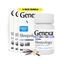 成人的基因睡眠学(Genexa Sleepology for addors) ^ Melatonin Free Sleep Aid → Soothing Natural Vanilla & Lavender Flavor → 认证的有机和非GMO → Homopopathic 补救措施 清洁 → 180 美味餐具(3包)