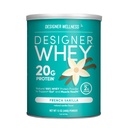设计师Wellness,设计师Whey,天然Whey蛋白粉与Probiotics,Fiber,以及能源关键B-维生素,Gluten-Free,法国香草,12oz