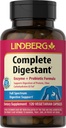 Lindberg 完全消化剂多酶公式,含有Pancreatin和Btain 氯化氢,120 Capsules