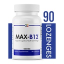 停止现在的老化 - MAX-B12 Lozenges 1000 MCG - 维生素 B12 1000 mcg - 免疫支持,自然能源和大脑支持补充 - 支持压力缓解条例 - 自然睡眠援助 - 90 Lozenges