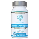 Rhodiola & Ashwagandha 配有 L- Theanine - 获奖 Ashwagandha KSM-66 600mg & 1500mg Rhodiola (3% Rosavins - 1% Salidrosides) 全根等效-适配体组合- 无人工填充器