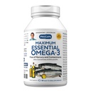 AndreW Lessman 最大基本 Omega-3,60 软胶 - Ultra-Pure Omega-3 鱼油 1200 mg-HA,无汞补充-Small,易吞鱼油盖