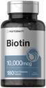 Horbäach Biotin 10000mcg 180 快速溶解药片 女性和男性 美容补充 QQ Vegetarian, Non-GMO, Gluten Free