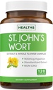 St John's Wort Capsules - 威力和Potent 圣约翰 Wort 提取 & 全草综合体 标准化为900mcg Hypericin 用于平衡每日摩德支持 - Vegan Non-GMO & Lab 验证(120 Caps)