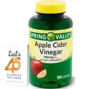 苹果苹果苹果醋 450mg. 春谷苹果苹果苹果醋 450 mg 100 Count, Non-GMO, Gluten Free Supplement Bundle with Luall's 45 糖尿病解码