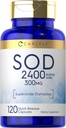 Carlyle S. O. D. 补充 Capsules → 300mg → 120 超级氧化物 Dismutase → Non-GMO 和 Gluten Free 伯爵
