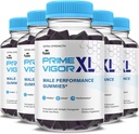 (5 Pack) Prime Vigor XL Gummys PrimeVigor XL Me Gummy Supplement, Prime Vigor 最大力量高级 Shilajit 爱尔兰海 Moss Fenugreek Gummys for Men Energy & Virtuality Support (5个月供应量)