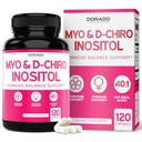 Myo-Inositol & D-Chiro Inositol 妇女补编(120 Capsules, 2050mg Per Accering Idese 40:1 比率 Myo Inositol) 妇女霍尔莫内平衡 -- -- 第三方测试,Vegan Safe & USA Made -- -- 120个计数