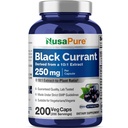 NusaPure Black Currant 10:1 提取物,250毫克至2,500毫克,每Veg Caps 200 Vegan,非GMO
