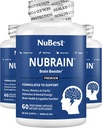 NuBrain - 高级脑助推器 - 改善记忆,焦点和与维生素B6的清晰度,Ginkgo Biloba, Bacopa Monnieri & More - 男女大脑补充剂 - 3 Pack QQ 3个月供应量