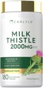 Carlyle Milk Thetle 与 Dandelion & Yellow Dock 一同推出 180 Capsules 与 Dandelion & Yellow Dock – Non-GMO , Gluten Free 的卡莱尔牛奶瓶