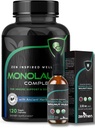 Zenmen Immune支持套装:绿色黑胡桃和Monolaurin Capsules