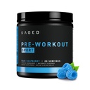 Kaged Sport Prewoout Powder for Men and Women, Blue Razz, Sport Certifical, 188mg Cafeine, Nitric Oxide Supplement, Beta Alanine for Energy, 举重, 心力耐力和强力, 20 services 20