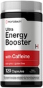 Horbäach Energy Supplements 120 Capsules 配以咖啡因,Ginseng & Vitamin B12 配以每日能源助推药 → Non-GMO, Gluten Free