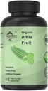 有机阿姆拉·卡普尔(Amma Capsules) - 天然维生素C的印度鹅莓,支持皮毛和毛发 60卡普尔
