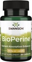 Swanson Bioperine 营养素吸收增强剂 10毫克 60卡普尔