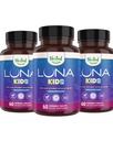 Nested Naturals Luna Kids Sleep Supplement - for Children & Melatonin 敏感成年人 - Gentle Herbal Supplement with Chamomile, Melatonin, & Valerian - 180 Chewable Taps (每瓶60块)