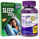 equate 睡眠辅助二苯胺HCI 25 mg 365 卡片和重要卷 睡眠步骤卡