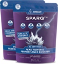 SPARQ Peak ATP 功率和性能助推器 — 500mg ATP, D- Ribose, DMG & NAD+ — Boosts Muscle Mass, Energy, Stamina, 力量与恢复 — 咖啡因-无前置工作粉末 — 60 services — 不受欢迎