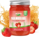 (8 OZ) 天然海 Moss Gel Raw 草莓 Flavor Irish Seamoss Gel Vegan 女性 102 维生素和矿物 野生收获 非GMO Immune Defense Booster Lung 甲状腺体消化支持