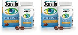 Ocuvite Bausch + Lomb Lutein 25mg Lutein & Zeaxanthin 补编, 30 Softgels (Pack of 2) 软胶(Pack of 2)