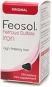 Feosol Ferrous 硫酸铁,原型,平板120 ea(包4)