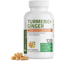 Bronson Turmeric + Ginger Extra Power 联合健康与消化支持,与 BioPerine, Non-GMO, 120 蔬菜卡普尔