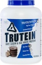肉类营养 特鲁特因高蛋白粉:45% Whey,45% Casein,10% Egg White蛋白质 Shake Mix, Gluten-Free, Low Sodium, 低卡布蛋白 男女补充,巧克力花生酱,4lb