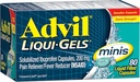 Advil Liqui-Gels 迷你止痛剂和减热剂,治疗患有Ibuprofen 200毫克止痛剂的成年人的止痛药 -- -- 80个液体填充盖
