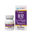 高级来源:没有注射维生素B-12 Cyanocobalamin 1000 mcg, B-6,Folic Acid & Vitamin D-3 1000 IU - 支持能量,脑,心,和骨健康 - 100分语言解片
