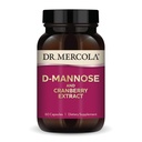 Mercola D-Mannose博士和Cranberry 提取器,30名服务员(60名卡普勒斯),膳食补充品,支持尿道切除术保健,非GMO