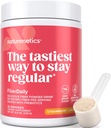 FiberDaily 美味的纤维粉 - 有机肽胡斯克,Agave Inulin & Sunfiber® Guar Grawberry Lemonade饮料,无糖,可溶性纤维,先生纤维补充剂,Vegan,1个月供应