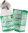纯Premium St. Johns Wort Capsules 500mg - Mood支持补充 - 草药和自然正常应激补充 - St John Wort支持阳性 Mood for Men and Women - 3个月供应 - 100 Capsules