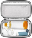 RLSOCO 儿童与成年人携带Asthma Inhaler案,设备、面具和其他附属物的Inhaler Spacer旅行案(仅案件)