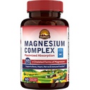Vitalitown Magnesium Complex 500mg - 最大化吸收 NSF 认证的甘油酸化镁、马来特、陶拉特和Citrate - Vegan Non-GMO 用于睡眠、能源和心脏 60盖