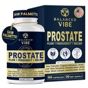 Saw Palmetto、Pygeum和Beta-Sitosterol 支持流动和舒适、昼夜 90 Vegan Capsules 的平衡维贝前列腺支持补充