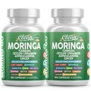 Moringa粉末卡普苏莱斯 + Turmeric Moringa Leaf Ceylon Cinnamon Ashwagandha Ginger Tart Cherry Boswellia Quercetin Garlic 圣巴斯尔沙夫朗 Nettle Black Pepper Moring-Go 补充 by clean Nutra (2)
