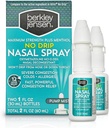 Berkley jensen No Drip 严重摄入鼻喷雾 - 最大强度的减震剂与Oxymetazoline HCl & Menthol - 泵雾应用器,无固醇,12小时减震器,1流体 Ounce (Pack of 2)