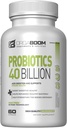 Probiotic 40亿 CPU 4 Strains + Prebiotic - 支持消化性健康与豁免 - 帮助便秘,腹泻,布洛廷 - 无糖,非GMO - 在美国制造 - 60 Capsules