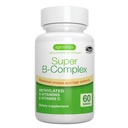 Igennus Super B-Complex 甲基化B维生素 - 持续释放,清洁标签和高吸收,配有5-MTHF Folate & Methy B12,能量,Mood & 认知性能,实验室验证,60个小片