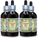 绿茶(英語:Camellia Sinensis)甘油脂,有机干叶无酒精液体提取物(Brand name:Herbalterra, Proudly Made in USA) 4x4 fl.oz(4x120 ml)