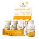 BEE 和 You Immune 100%支持天然Propolis Shot 补充剂,抗氧化剂,维生素C,VIT D3,锌,橙汁,Raw Honey,1.69 f. oz x 12瓶