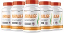 (5 PACK) Arialief Sciatica Nerve Support, Arialeaf 高级 Nerve Health, Arialeaf Prime Palm Sciatica, Aria Leaf Primepalm Aria Lief, Nerve Relief Super Sciatic Soothing (300 Capsules).