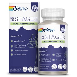 SOLARAY Postmenopause 其生活阶段 - 月经期后补充 Resveratrol - Vegan和无荷尔蒙制造 - 60天保障 - Vegan, Lab 验证 - 30名服务员,60名Veg Caps