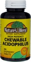 自然酸盐(Blend Acidophilus Chewable Raspberry Flavor) - 100块平板,包3块