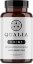 Qualia Focus Brain Booster Supplement QQ A 强大的新热带设计,以提供持续精神能量,警示,集中和记忆 QQ与Ginkgo Biloba,L-Theanine Plus QQ 1个月供应
